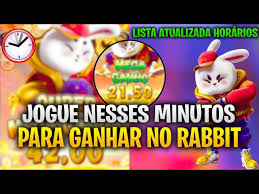 melhores horarios para jogar fortune rabbit